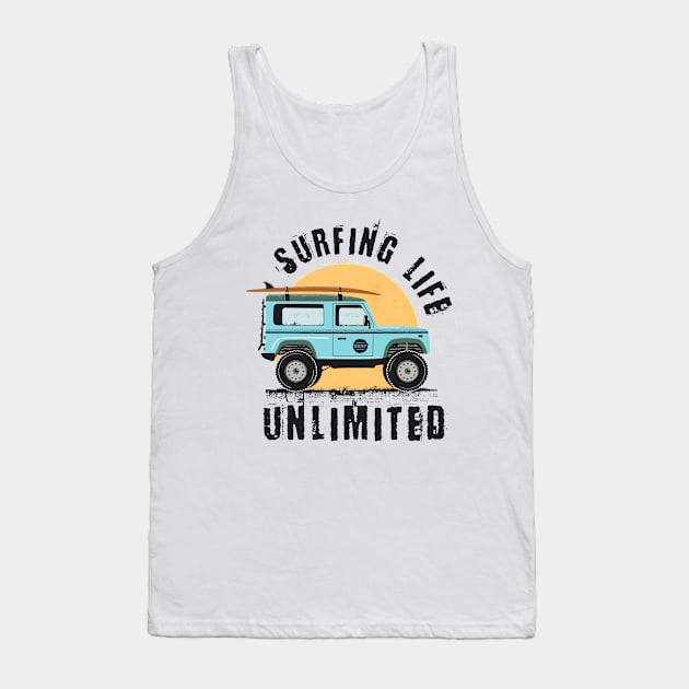 Surf Life Unlimted Tank Top by BamBam